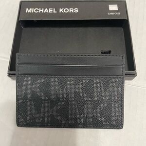 Michael Kors Monogram Black Card Holder